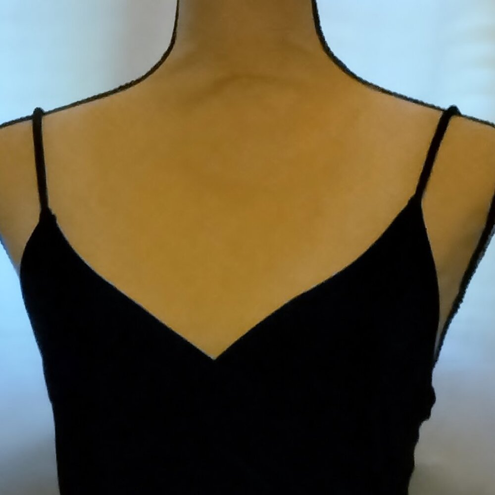 Black velvet dress